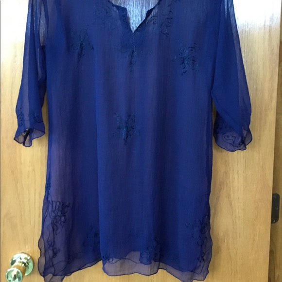 Embroidered tunic top🏖 - Picture 2 of 11